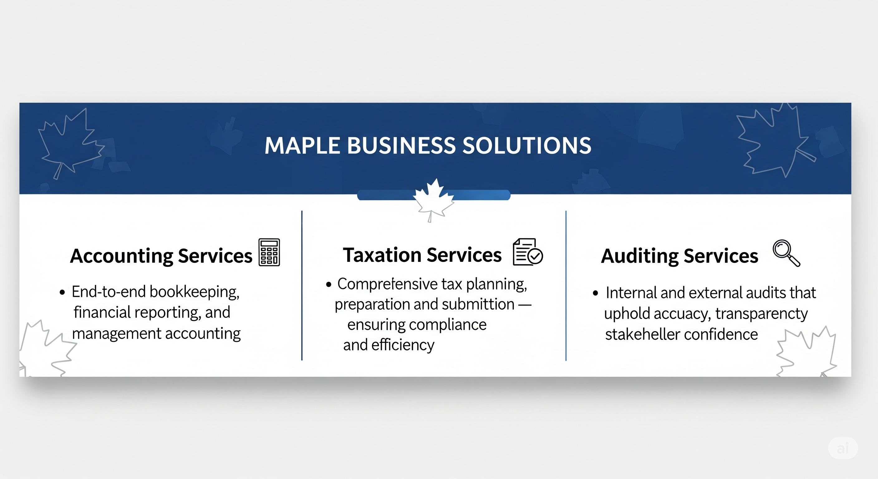 Business Solutions Peace of Mind Slide